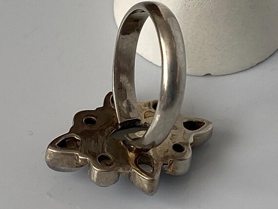 Moonstone Statement Ring; 925 Sterling Silver, Si… - image 7