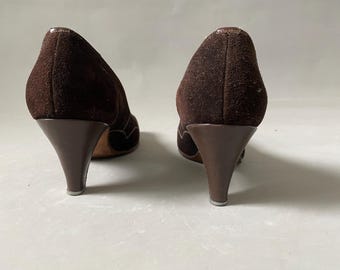 Vintage From Poland 1960/80s Shoemaker High Heels Brown