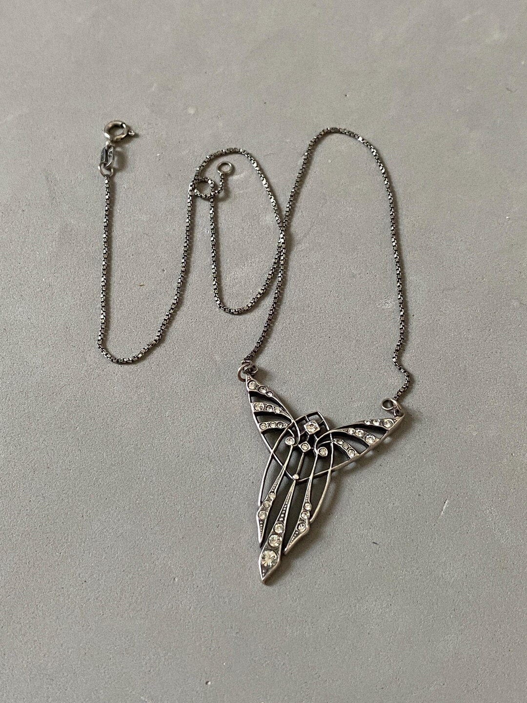 De Cavalier Silver and Black Necklace 534