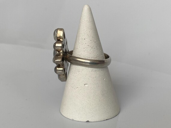 Moonstone Statement Ring; 925 Sterling Silver, Si… - image 9