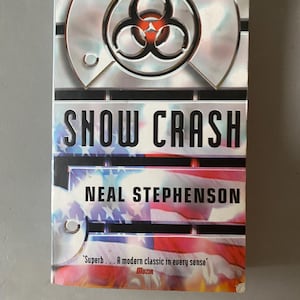 1st Edition Snow Crash: Collectible Vintage SF Novel, 1993 UK Edition