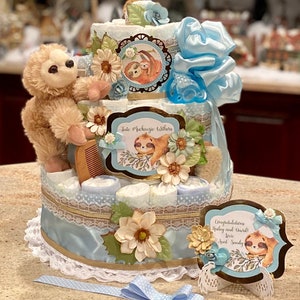 sloth diaper cake