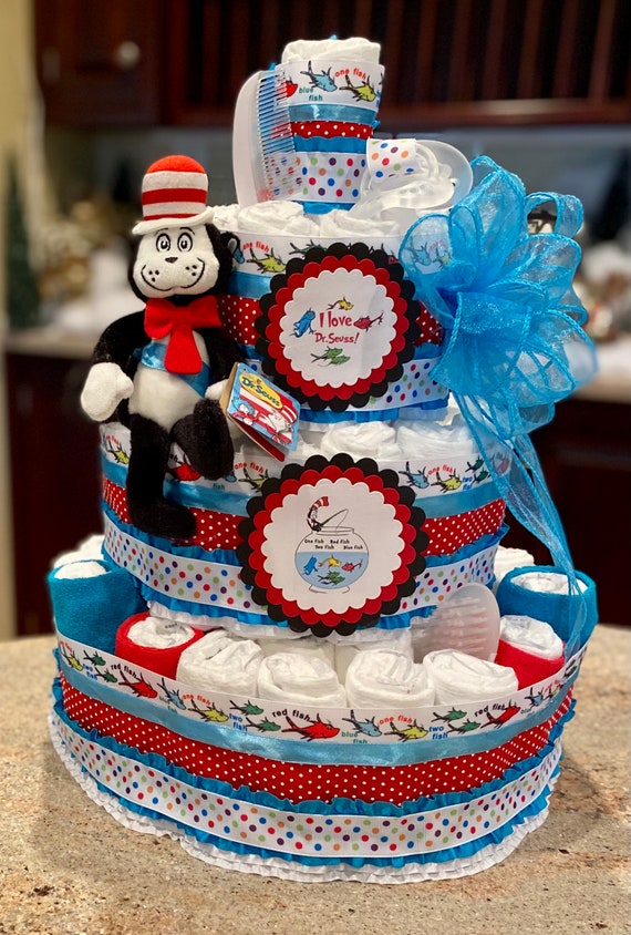Dr seuss baby shower diaper cake discount