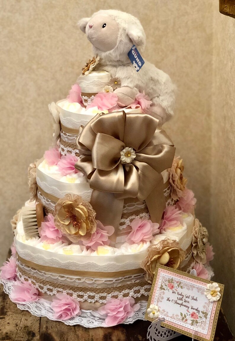 Diaper Cake Lamb Diaper Cake Diaper Cake For Girl Pink And Etsy Diaper Cake Lamb Diaper Cake Diaper Cake For Girl Pink And Etsy