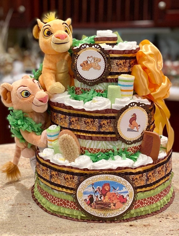 Gateau De Couche De Roi De Lion De Niveau Piece Maitresse De Etsy