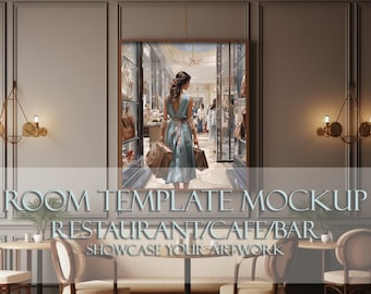 Frame Mockup for Artists/Room Template Mockup for Photographers/ Cafe or Restaurant Room Mockup / Digital Download Template