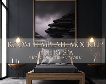 Frame Mockup,Room Template Mockup, Luxury Spa Frame Mockup, Showcase Your Artwork, Modern Room Template Mockup, Instant Download,