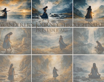 Meditation Wall Art Collection of 9 Printable Home Decor