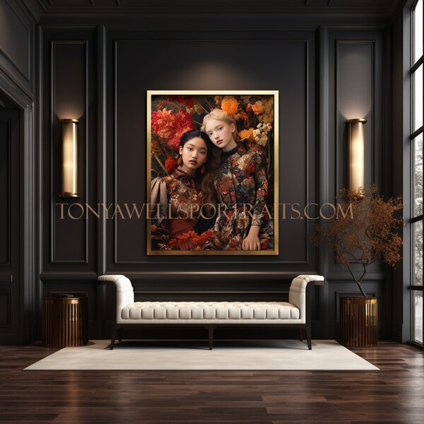 Luxury Black Foyer Room Mockup II/Frame Mockup/ room template mockup