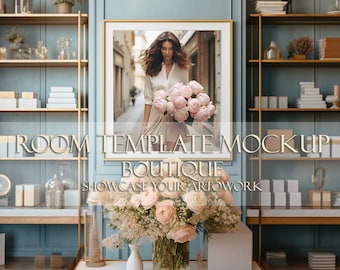 Frame Mockup/Room Template Mockup / Flower Shop /Showcase Your Artwork to business/Digital download