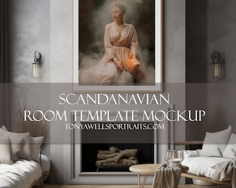 Room Template Mockups - Scandanavian Style - 13 Different Designs