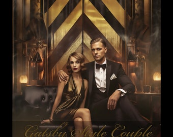 Gatsby Style Couple - Digital Download Wall Art