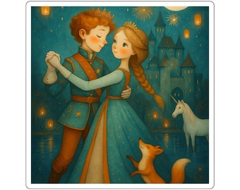 Gift Kids Stickers Enchanting Laptop Decor Party Favors Kids' Birthday Fantasy Art Kids Fairytale Sticker Gift Kids