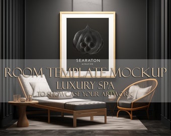 Frame Mockup/ Room Template Mockup - Luxury Spa - Showcase Your Artwork