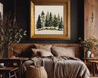 Farmhouse or Cottagecore Room Mockup: Gold Frame (1 Design )