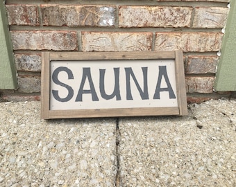 Farmhouse Sauna Sign