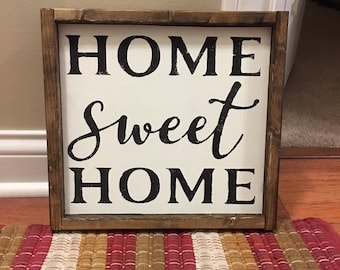 farmhouse home sweet home sign