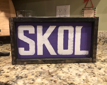 Segno di Skol dei Minnesota Vikings della fattoria