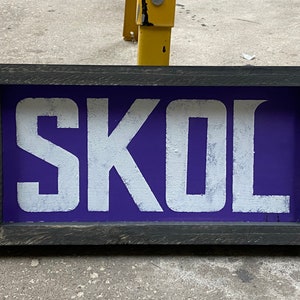 Minnesota Vikings Skol Sign