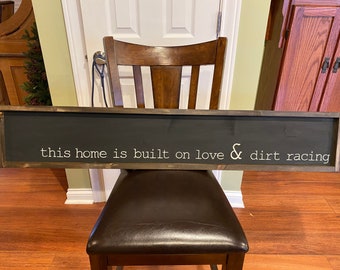 Farmhouse Racing Sign Dirt Track sign