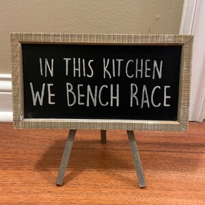 Farmhouse Racing Sign kitchen racing sign