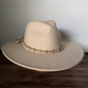 Rhinestone Hat Band Silver or Gold Adjustable Crystal Hat Jewelry immagine 17