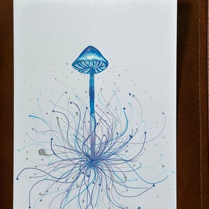 Desenho de caneta de cogumelo