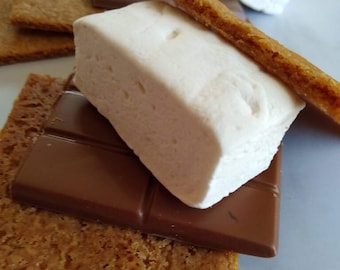 BYO S'mores Kit para cuatro - Chocolate con leche, malvavisco y galleta Graham, regalo de camping, regalo de inauguración de la casa, regalo de Navidad, Día de la Madre