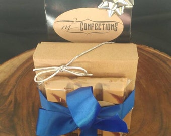 Summer Gift Set- French Toast Candy Bar, Chipotle Cocoa Nib Brittle, Box of Truffles