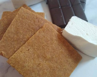 BYO S'mores Kit for Two- Dark Chocolate, Vanilla Marshmallow, Graham Cracker- Camping & Vacation Gift, Housewarming Gift, Birthday Present