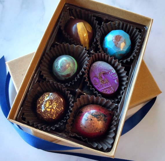 Classic Truffle Collection Hand Painted Truffles Chocolate Bon