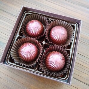 Cherry Cordials, Dark Chocolate Truffles with Candied Italian Cherries and Cognac Fondant Mother's Day, Client Gift, holiday present image 6