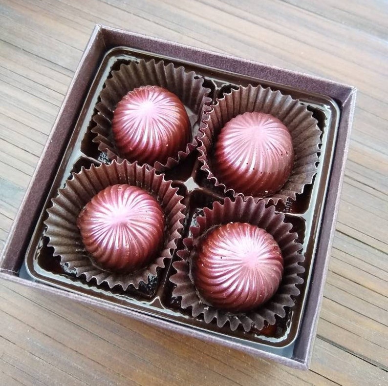 Cherry Cordials, Dark Chocolate Truffles with Candied Italian Cherries and Cognac Fondant Mother's Day, Client Gift, holiday present image 6