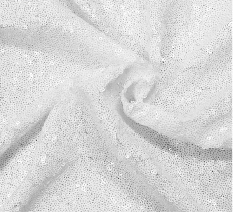 White Sequin Fabric Matte white Glitters Sequins Fabricwhite Etsy