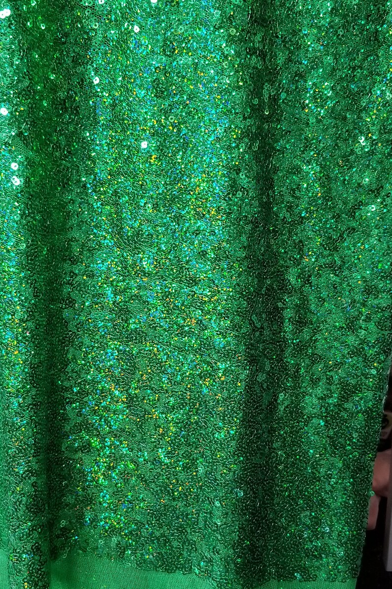 sequin green