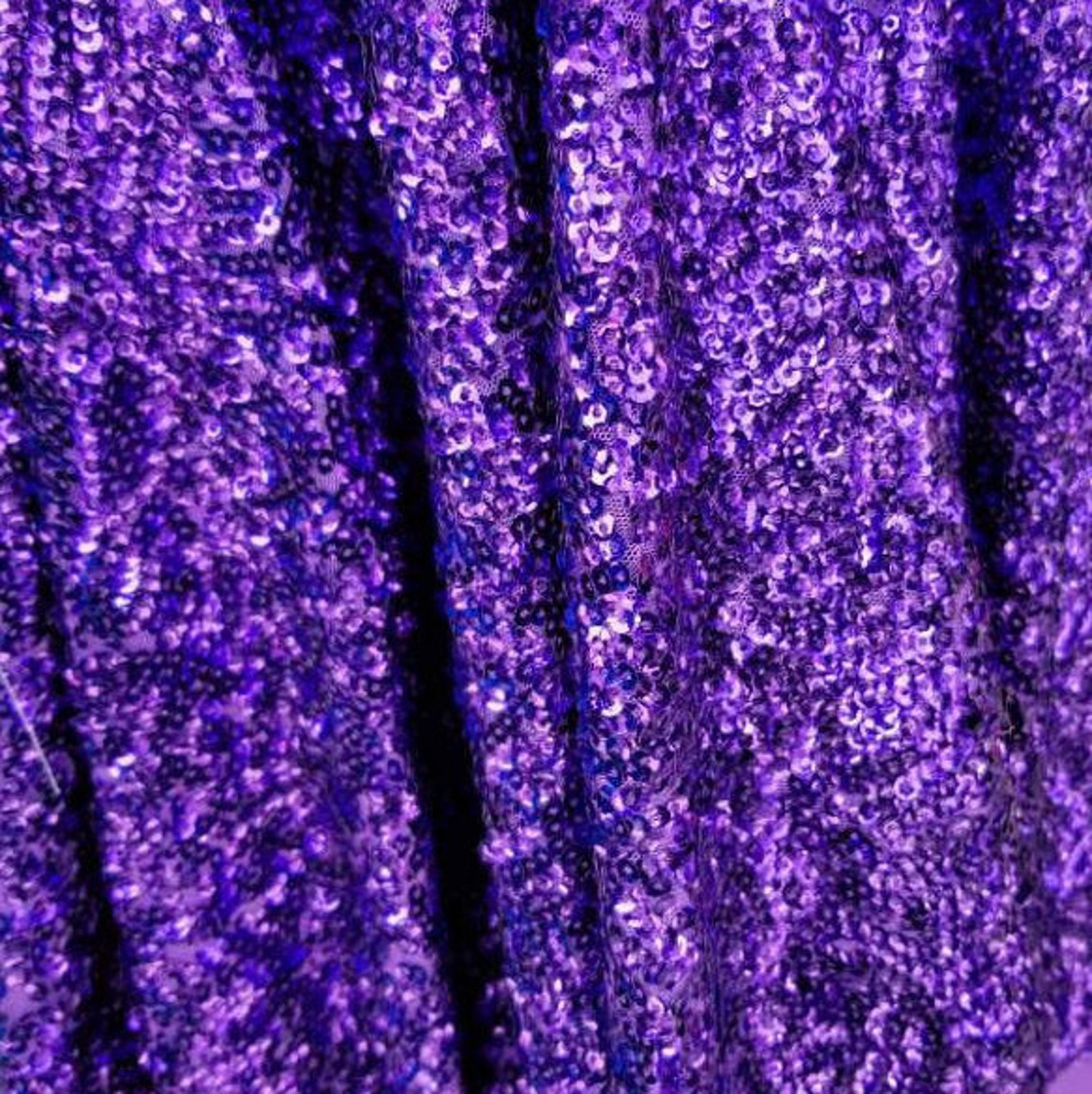 Purple Seaweed Sequin Fabric Purple Scale Seaweed Sequins | Etsy