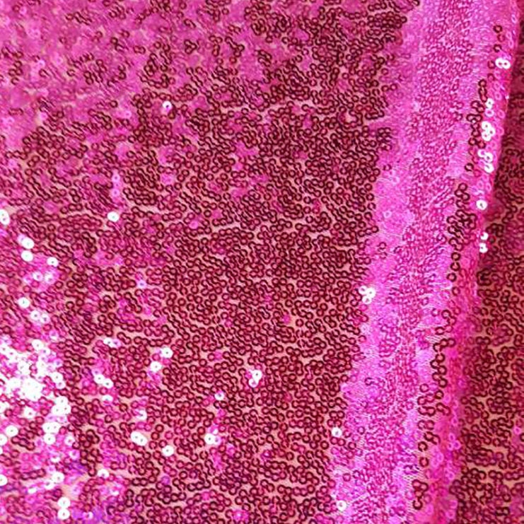 Fuchsia Sequin Fabric Glitters Sequins Fabric for Dress | Etsy