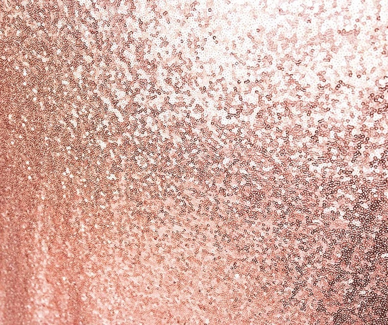 Rose Gold Sequin Fabric Glitters Sequins Fabric Rose Gold Etsy