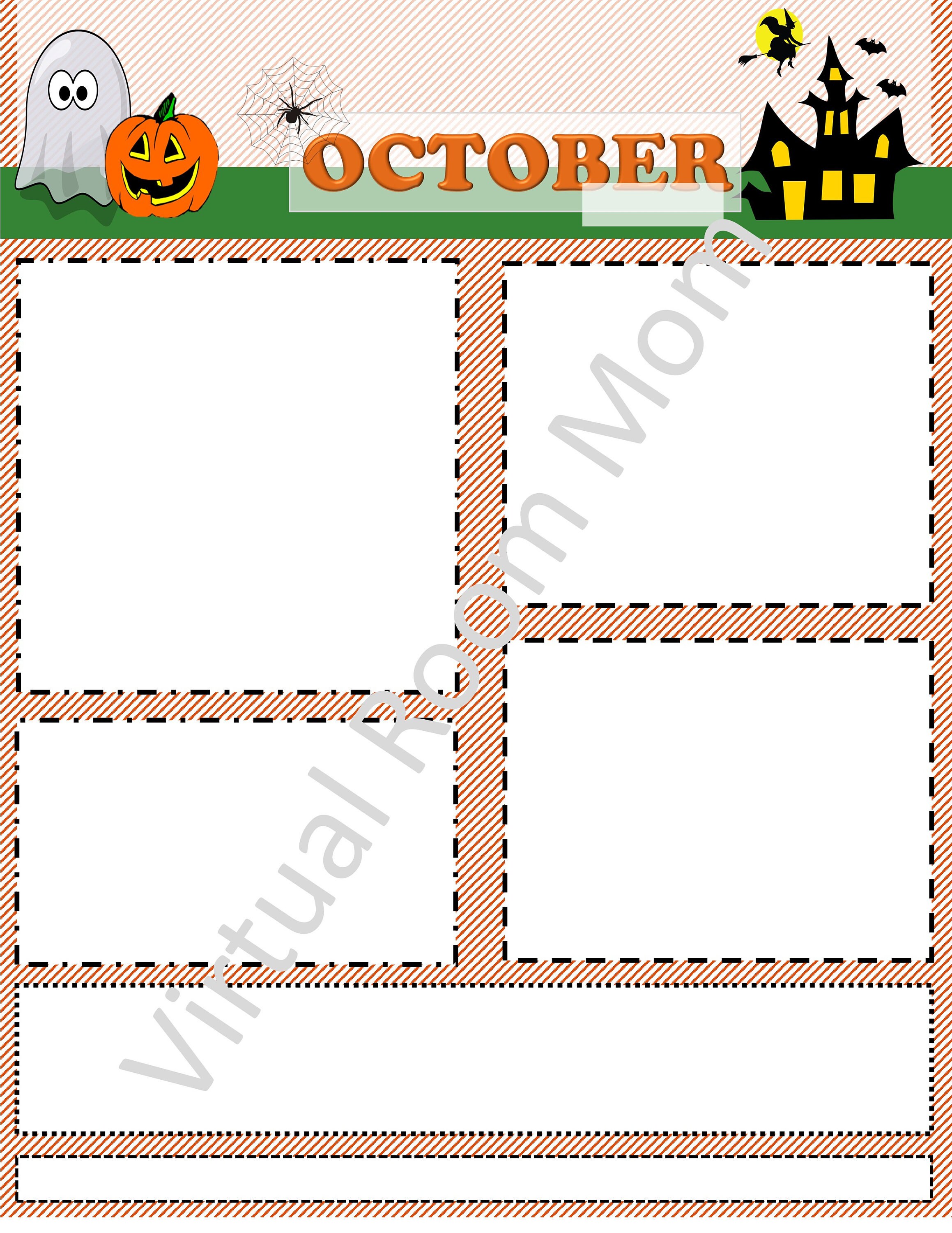 October Newsletter / Monthly or Weekly Newsletter Template / Etsy
