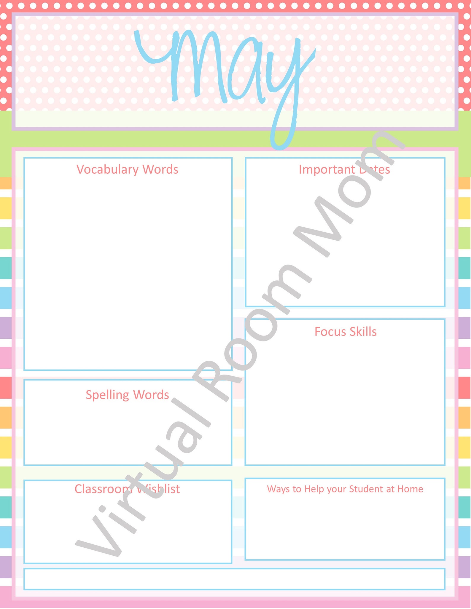 May Newsletter Template / Monthly or Weekly Newsletter Etsy May Newsletter Template / Monthly or Weekly Newsletter Etsy