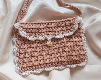 PATTERN Prairie Daisy crochet purse I Crochet handbag I Crochet clutch I Cottagecore