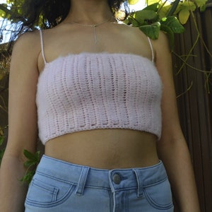 PATTERN Feel me fuzzy crochet crop | Crochet bralette | Made to measure | Crochet summer top | Crochet fluffy top | Size inclusive