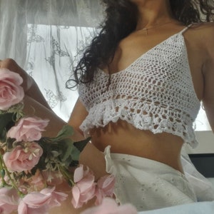 Peephole bra, errotic lingerie women halter neck bra crossdresser lingerie  sexy outfits for the bedroom plus size(white): Buy Online at Best Price in  UAE 