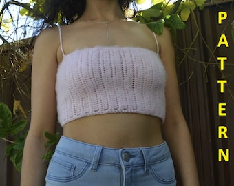 PATTERN Feel me fuzzy crochet crop | Crochet bralette | Made to measure | Crochet summer top | Crochet fluffy top | Size inclusive