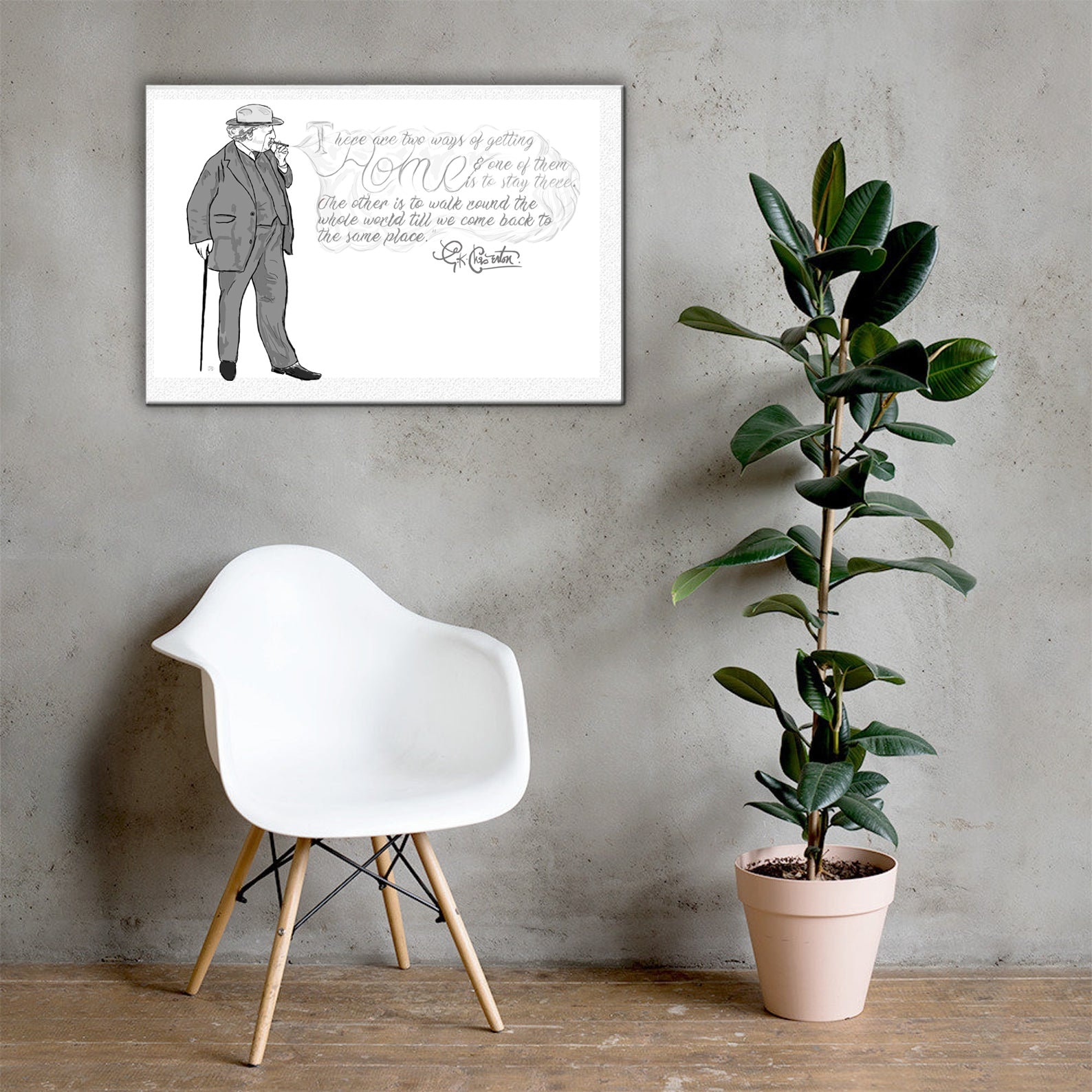 G.K. Chesterton citaat Twee manieren om thuis te Etsy