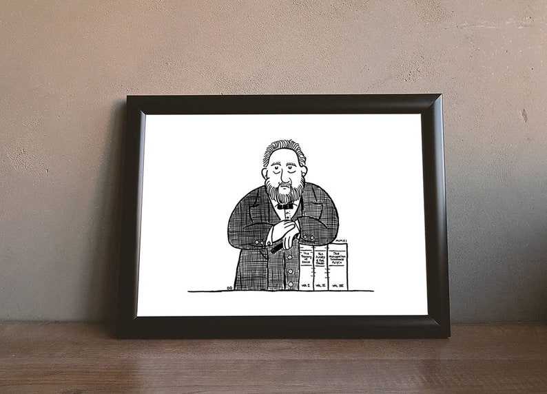 Charles Spurgeon Original Art Signed Ready to Frame image 1