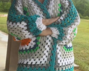 Basic hexagon cardigan pattern