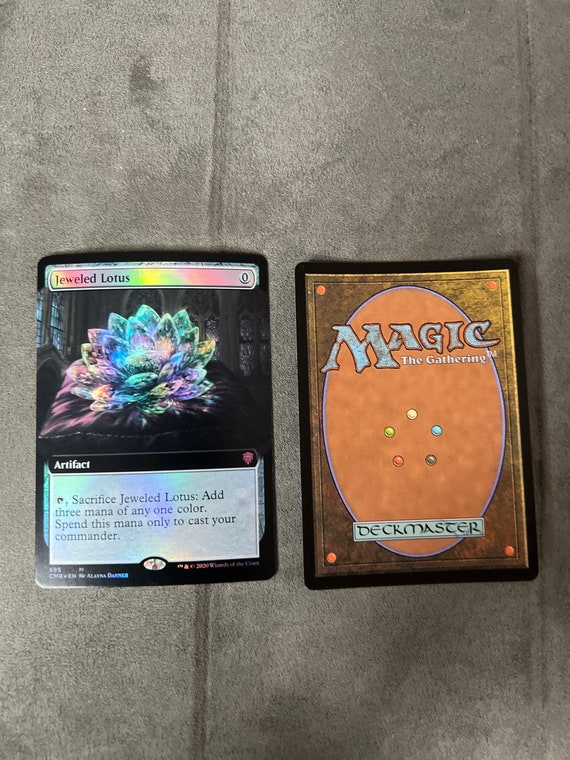 Jeweled Lotus Extended Art Foil PROXY Mtg Card Magic Etsy