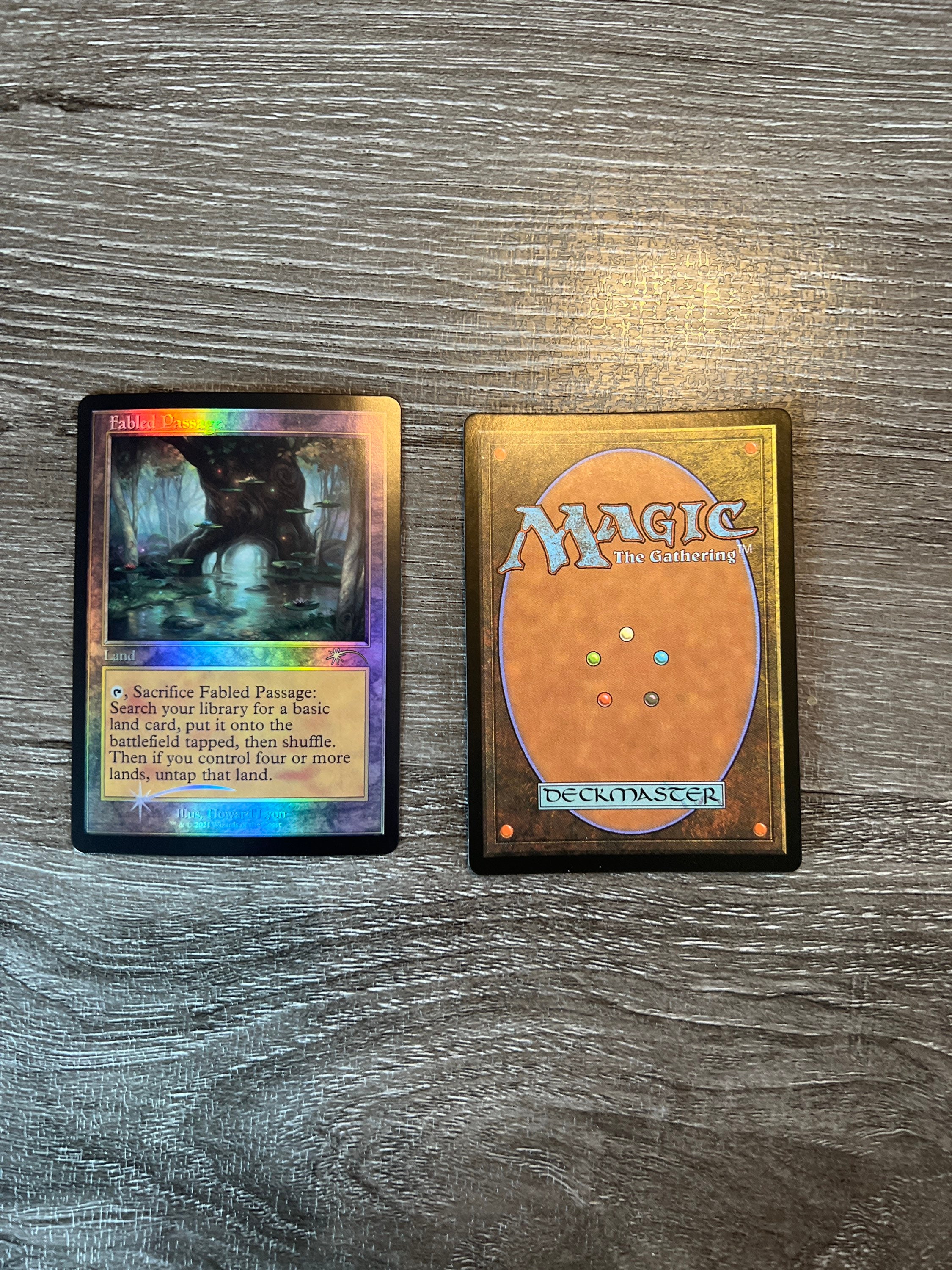 Fabled Passage Retro Frame Foil Proxy Card Magic Mtg Xx Etsy