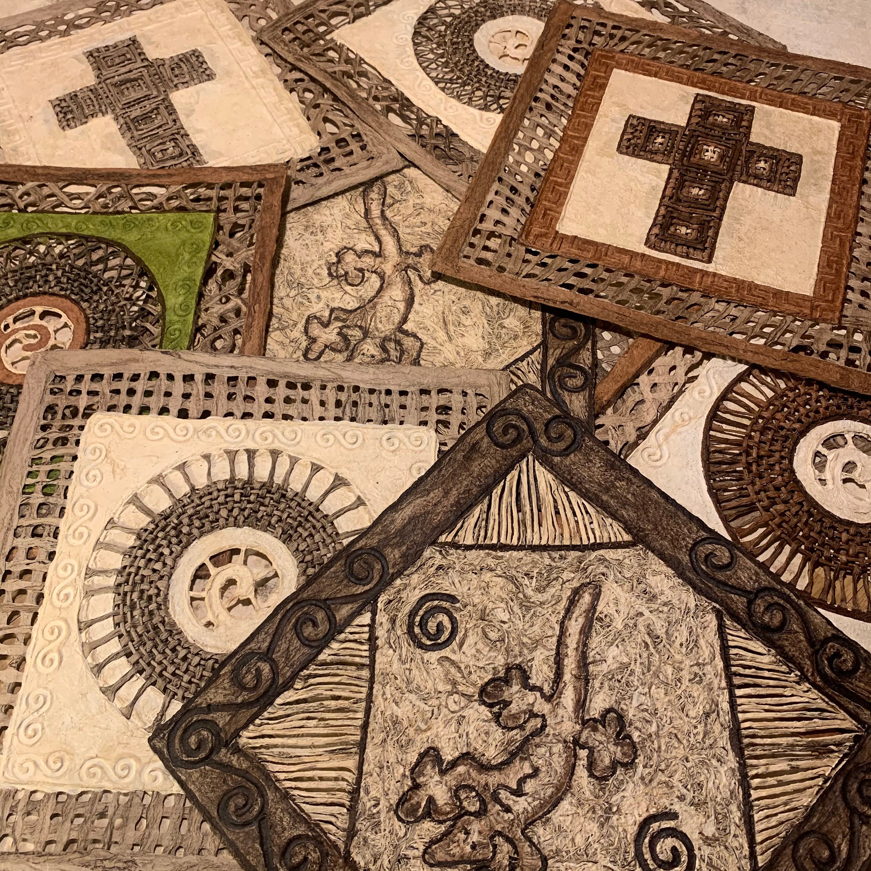 Papel Ámate 31x31, Art Artisanal, Décoration Artisanale, Murale, Fait Main